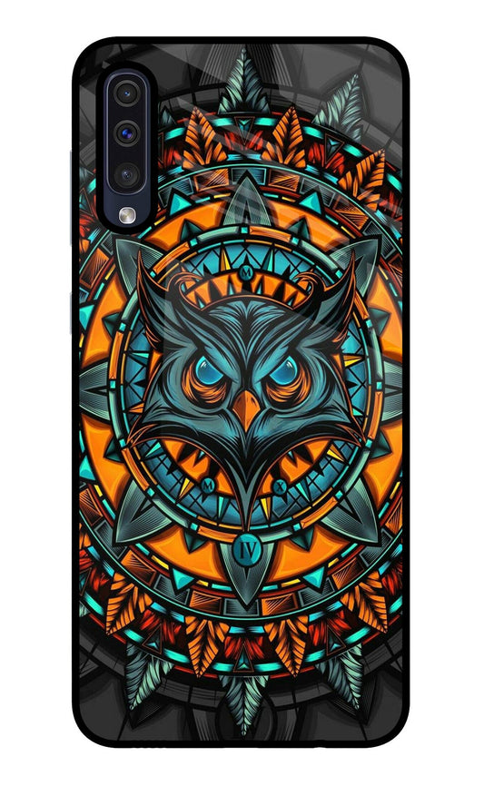 Angry Owl Art Samsung A50/A50s/A30s Glass Case