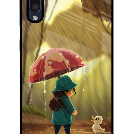 Rainy Day Samsung A50/A50s/A30s Glass Case Back Cover by Casekaro