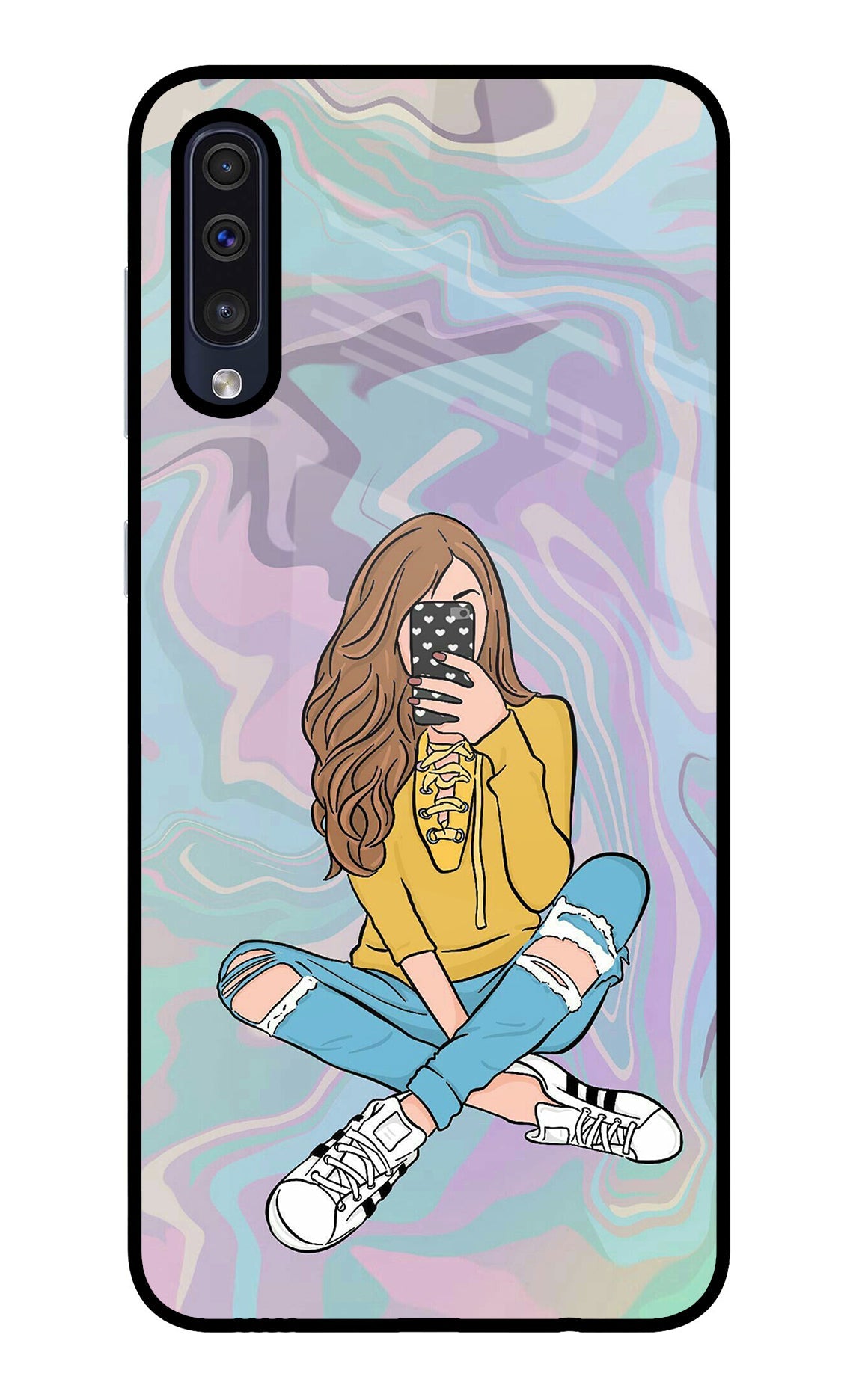 Selfie Girl Samsung A50/A50s/A30s Back Cover