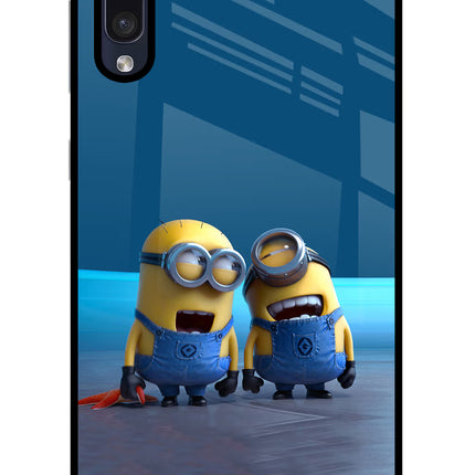 Minion Laughing Samsung A50/A50s/A30s Glass Case Back Cover by Casekaro