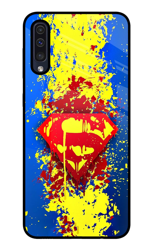 Superman logo Samsung A50/A50s/A30s Glass Case