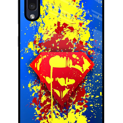 Superman logo Samsung A50/A50s/A30s Glass Case Back Cover by Casekaro