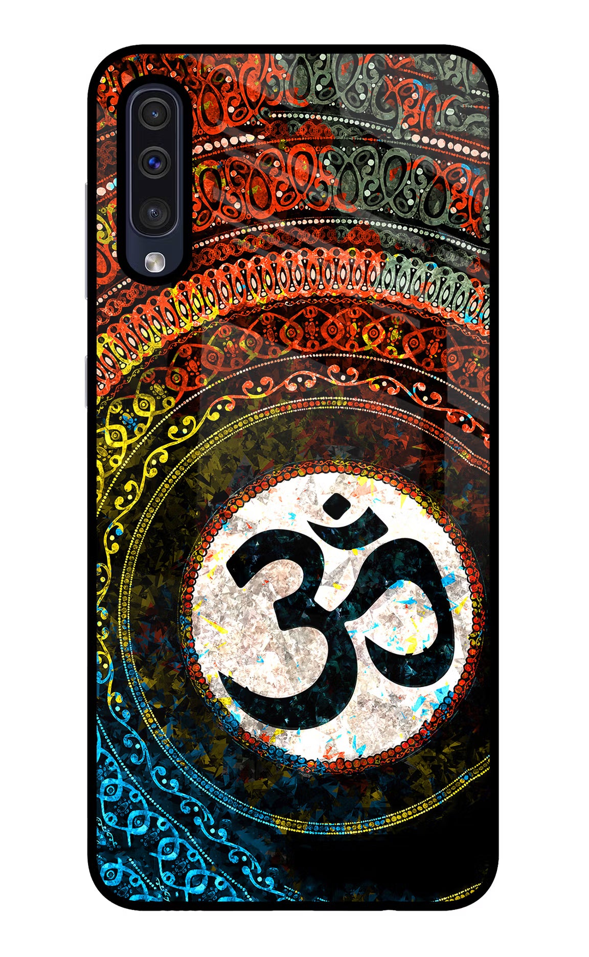 Om Cultural Samsung A50/A50s/A30s Glass Case Back Cover by Casekaro