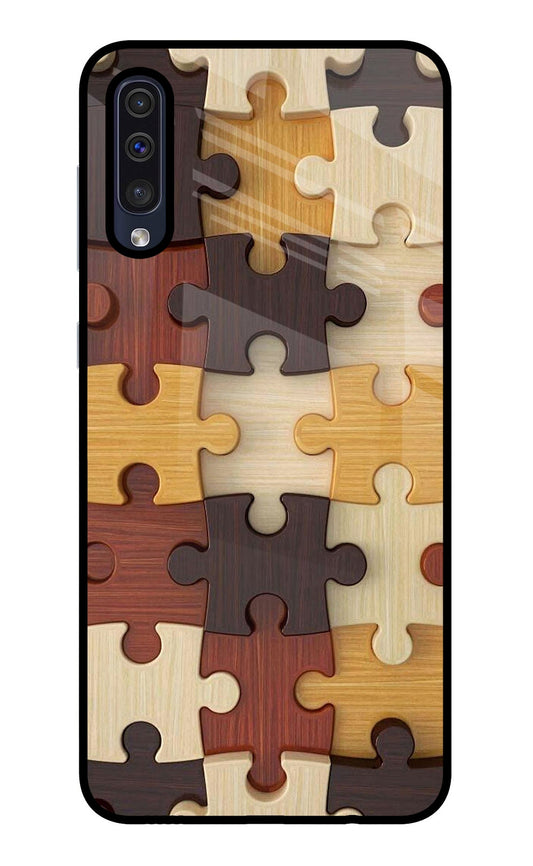 Wooden Puzzle Samsung A50/A50s/A30s Glass Case