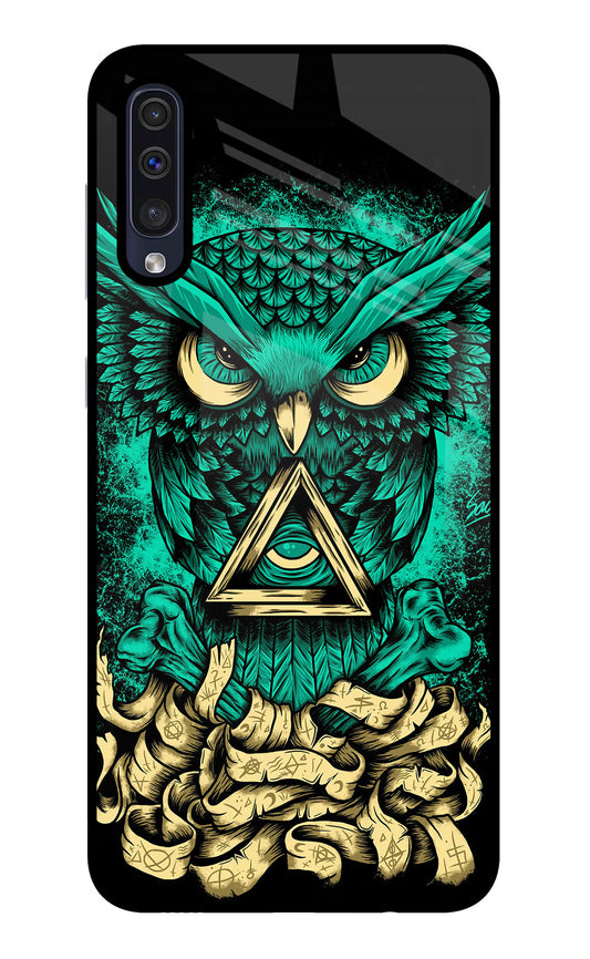 Green Owl Samsung A50/A50s/A30s Glass Case
