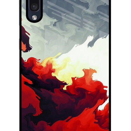 Fire Cloud Samsung A50/A50s/A30s Glass Case Back Cover by Casekaro