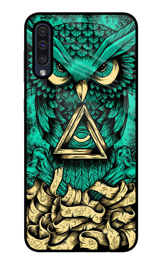 Green Owl Samsung A50/A50s/A30s Glass Case