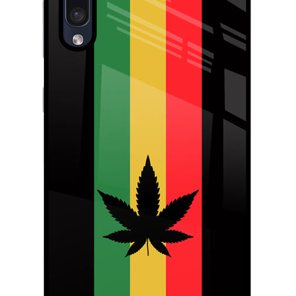 Weed Flag Samsung A50/A50s/A30s Glass Case Back Cover by Casekaro