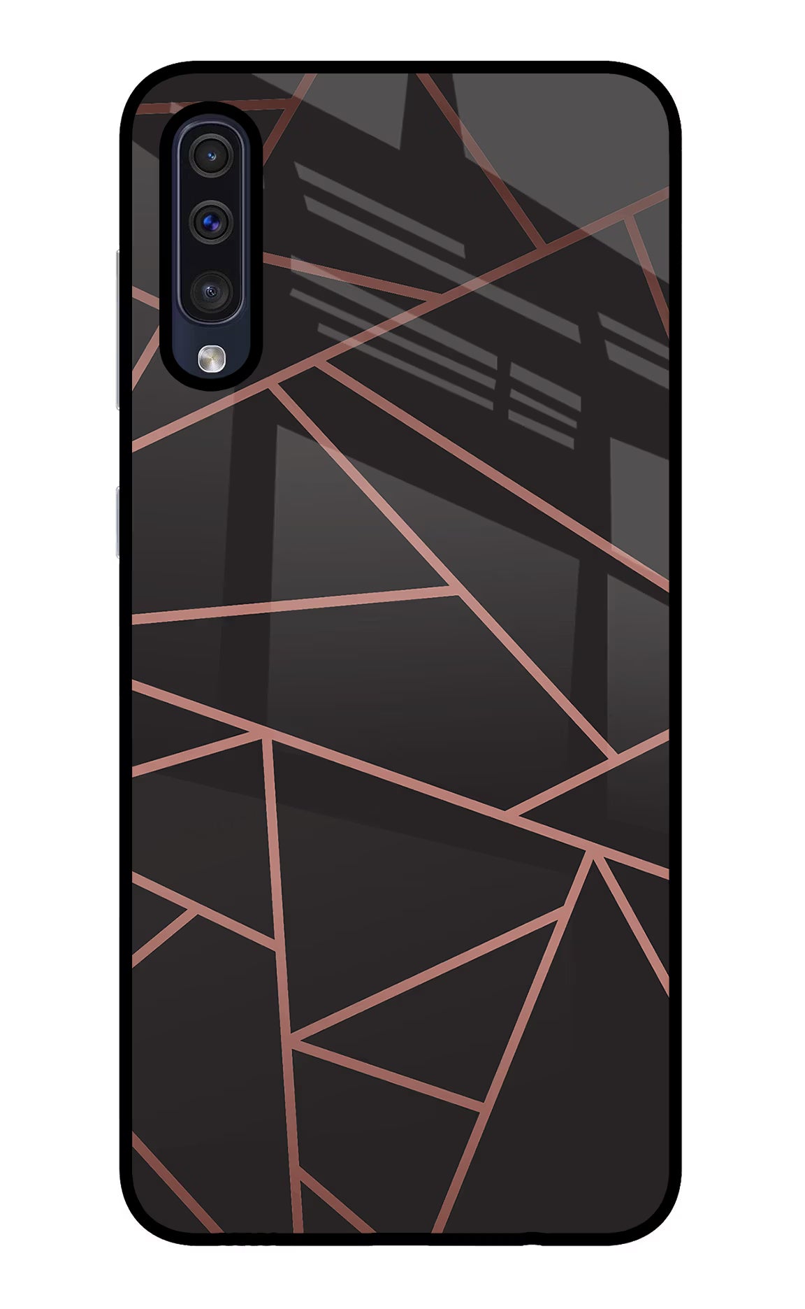 Geometric Pattern Samsung A50/A50s/A30s Glass Case Back Cover by Casekaro