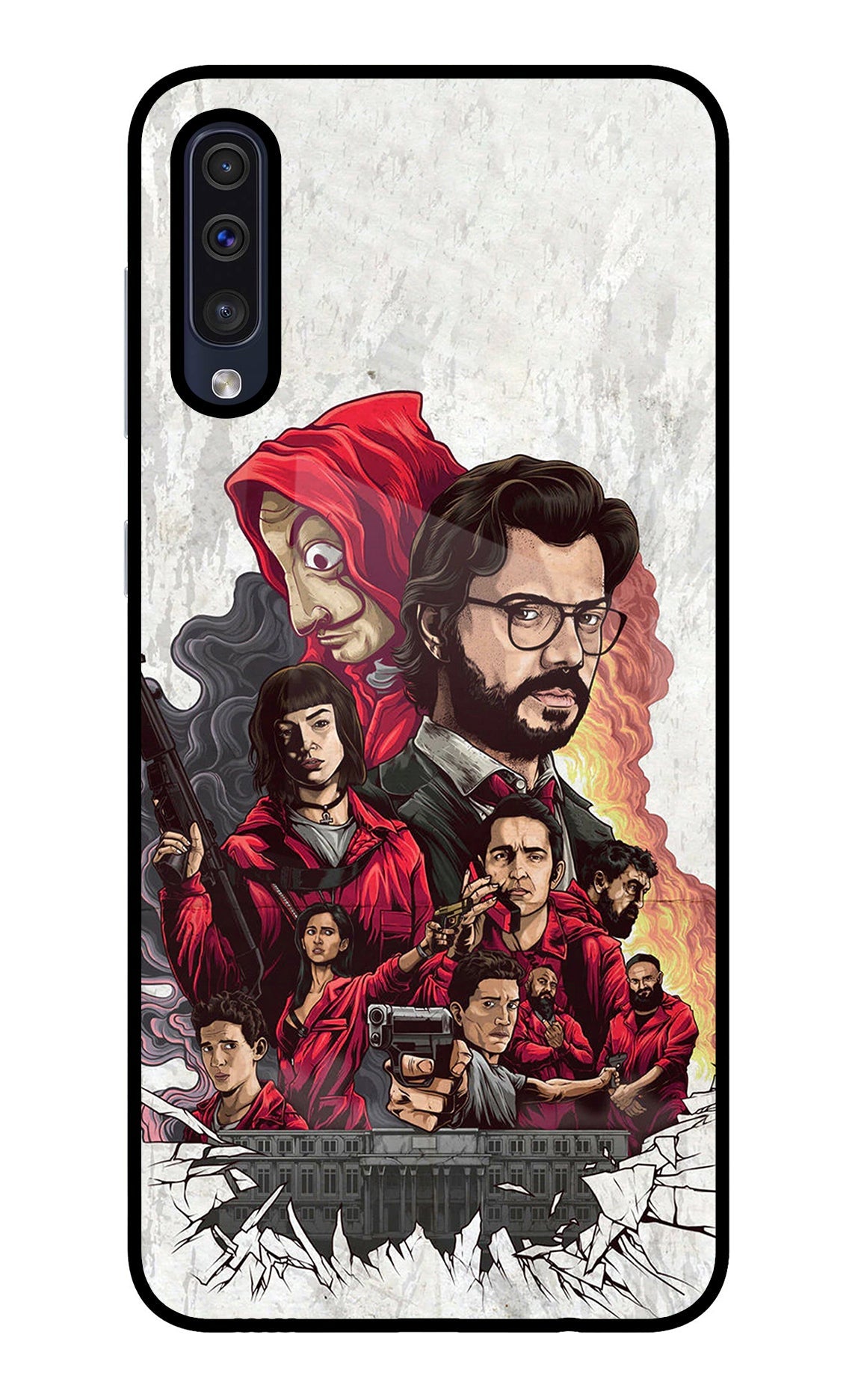 Money Heist Artwork Samsung A50/A50s/A30s Back Cover