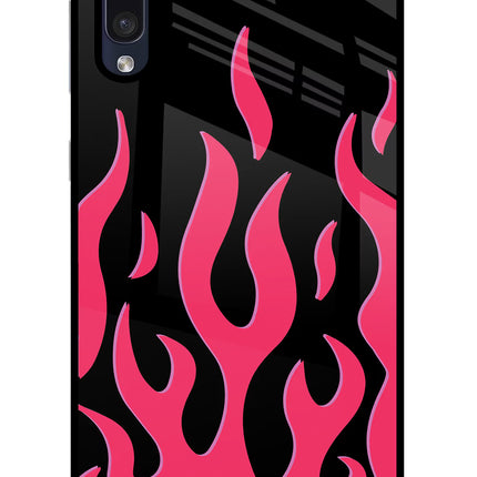 Fire Flames Samsung A50/A50s/A30s Glass Case Back Cover by Casekaro