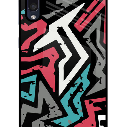 Geometric Graffiti Samsung A50/A50s/A30s Glass Case Back Cover by Casekaro