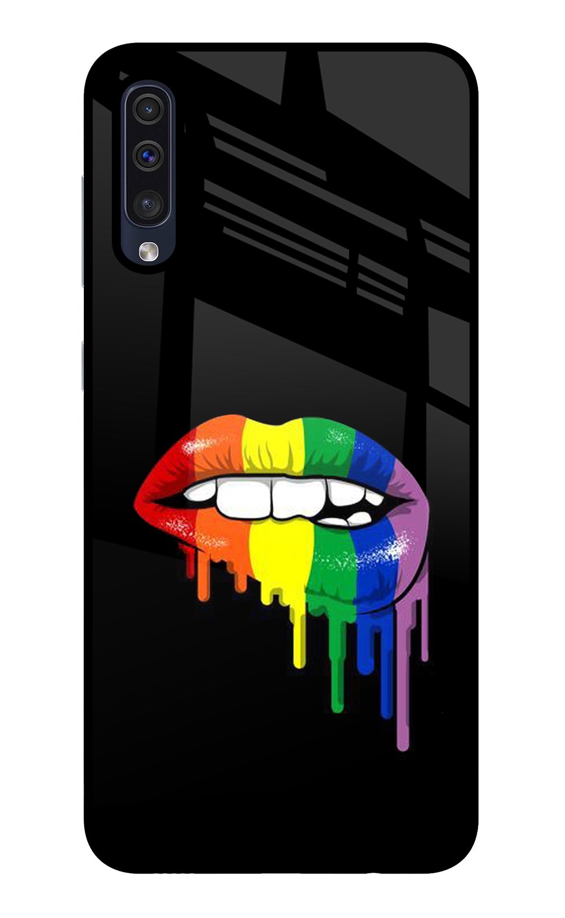 Lips Biting Samsung A50/A50s/A30s Glass Case