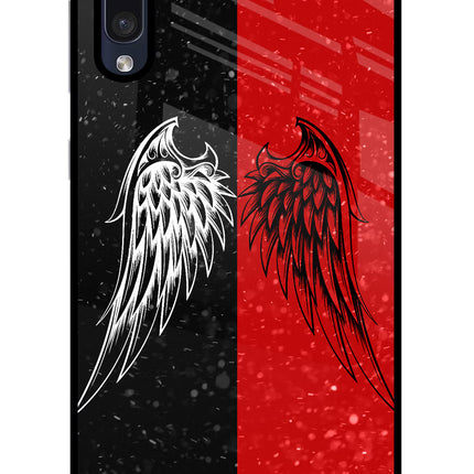 Wings Samsung A50/A50s/A30s Glass Case Back Cover by Casekaro