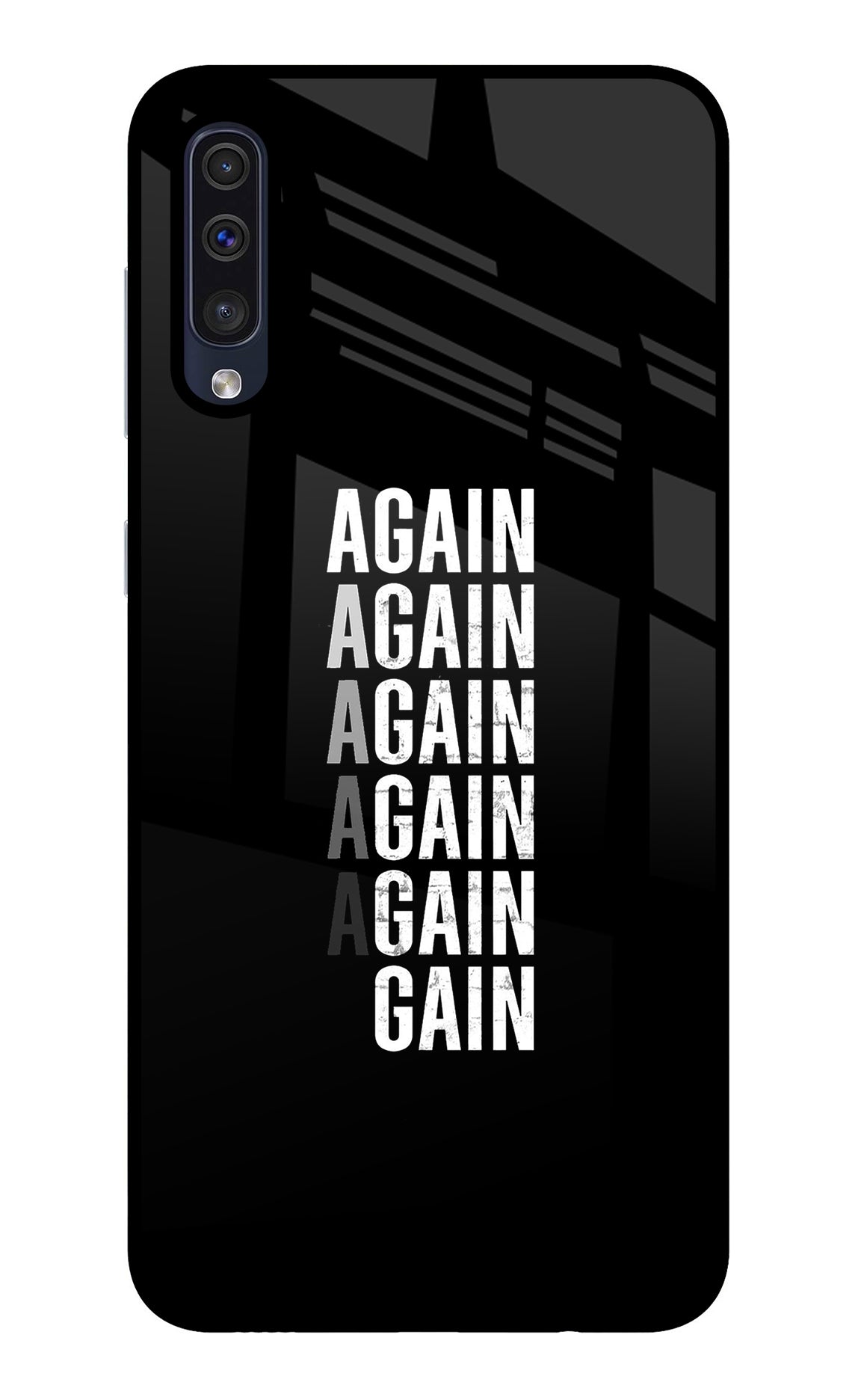 Again Again Gain Samsung A50/A50s/A30s Glass Case