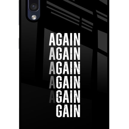 Again Again Gain Samsung A50/A50s/A30s Glass Case Back Cover by Casekaro