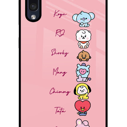 BTS names Samsung A50/A50s/A30s Glass Case Back Cover by Casekaro