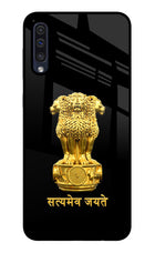 Satyamev Jayate Golden Samsung A50/A50s/A30s Glass Case