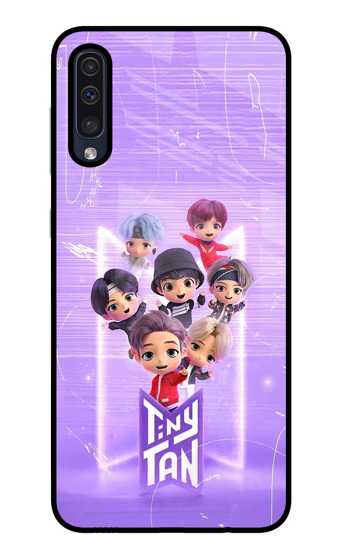 BTS Tiny Tan Samsung A50/A50s/A30s Glass Case