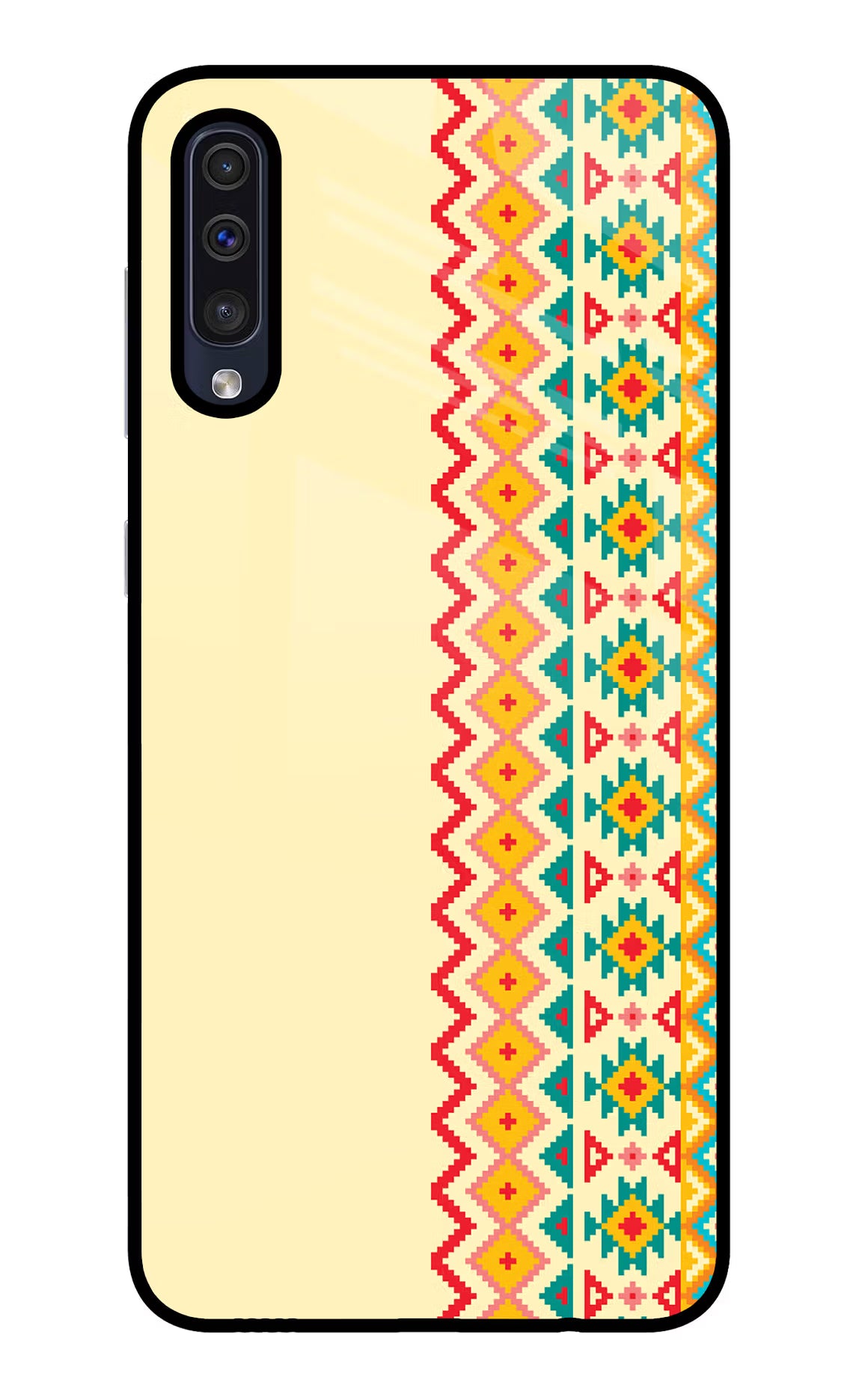 Ethnic Seamless Samsung A50/A50s/A30s Glass Case Back Cover by Casekaro