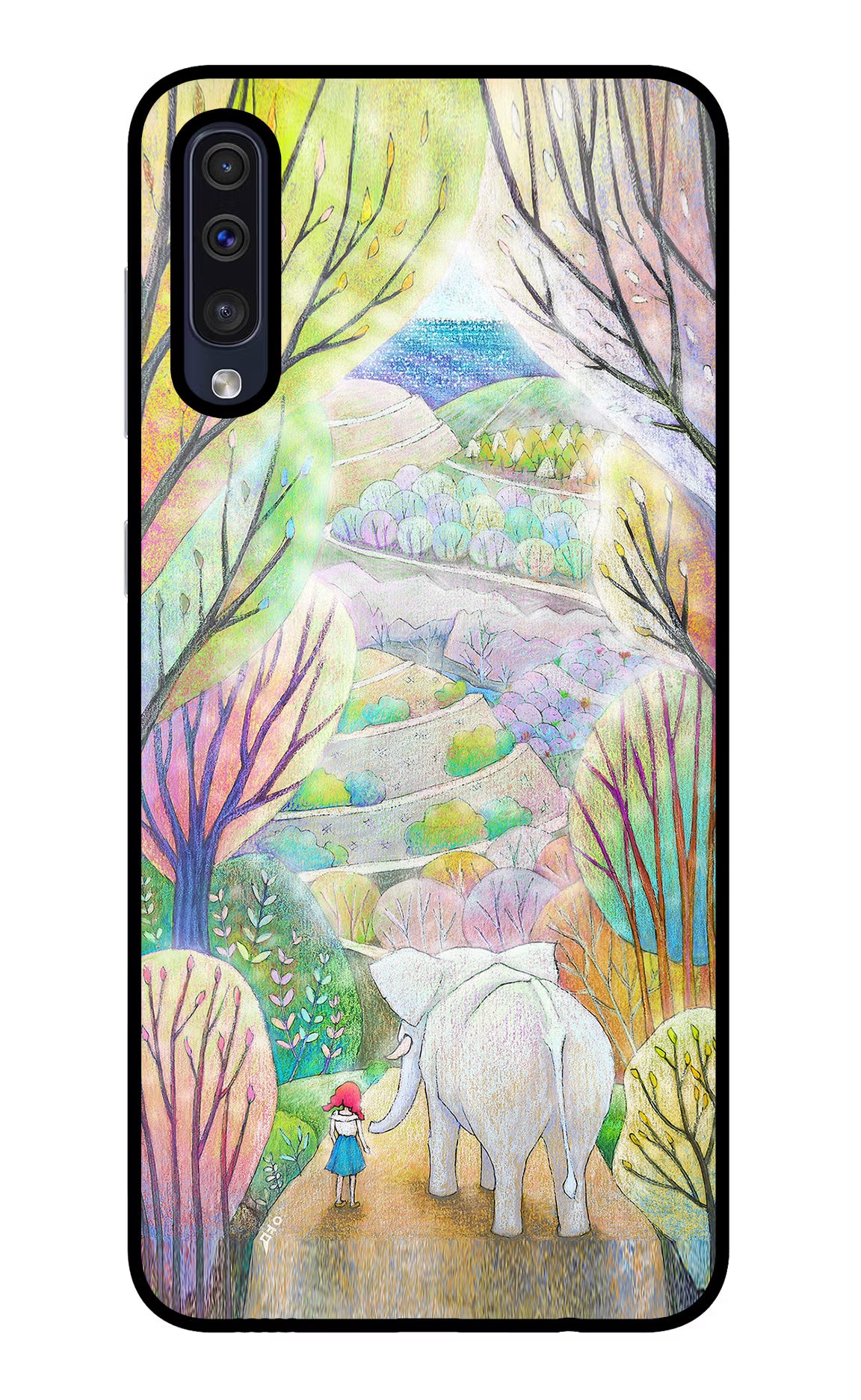 Nature Painting Samsung A50/A50s/A30s Glass Case Back Cover by Casekaro