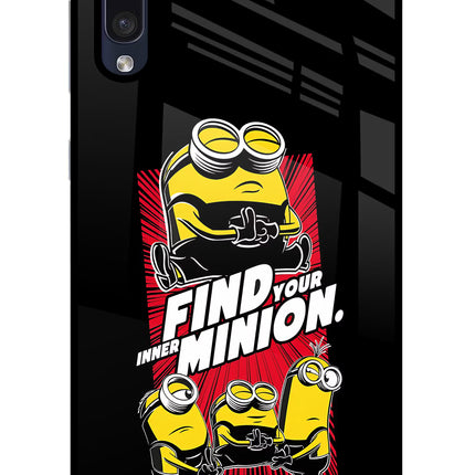 Find your inner Minion Samsung A50/A50s/A30s Glass Case Back Cover by Casekaro