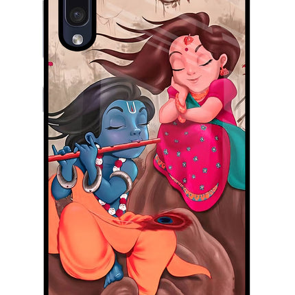 Radhe Krishna Samsung A50/A50s/A30s Glass Case Back Cover by Casekaro