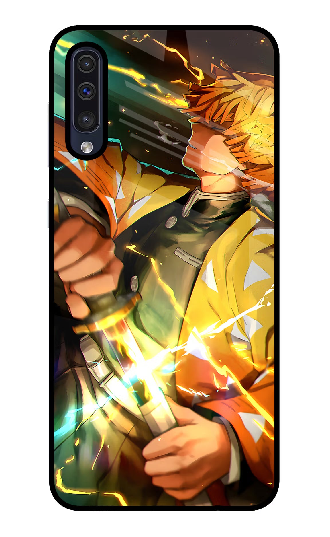 Demon Slayer Samsung A50/A50s/A30s Glass Case Back Cover by Casekaro