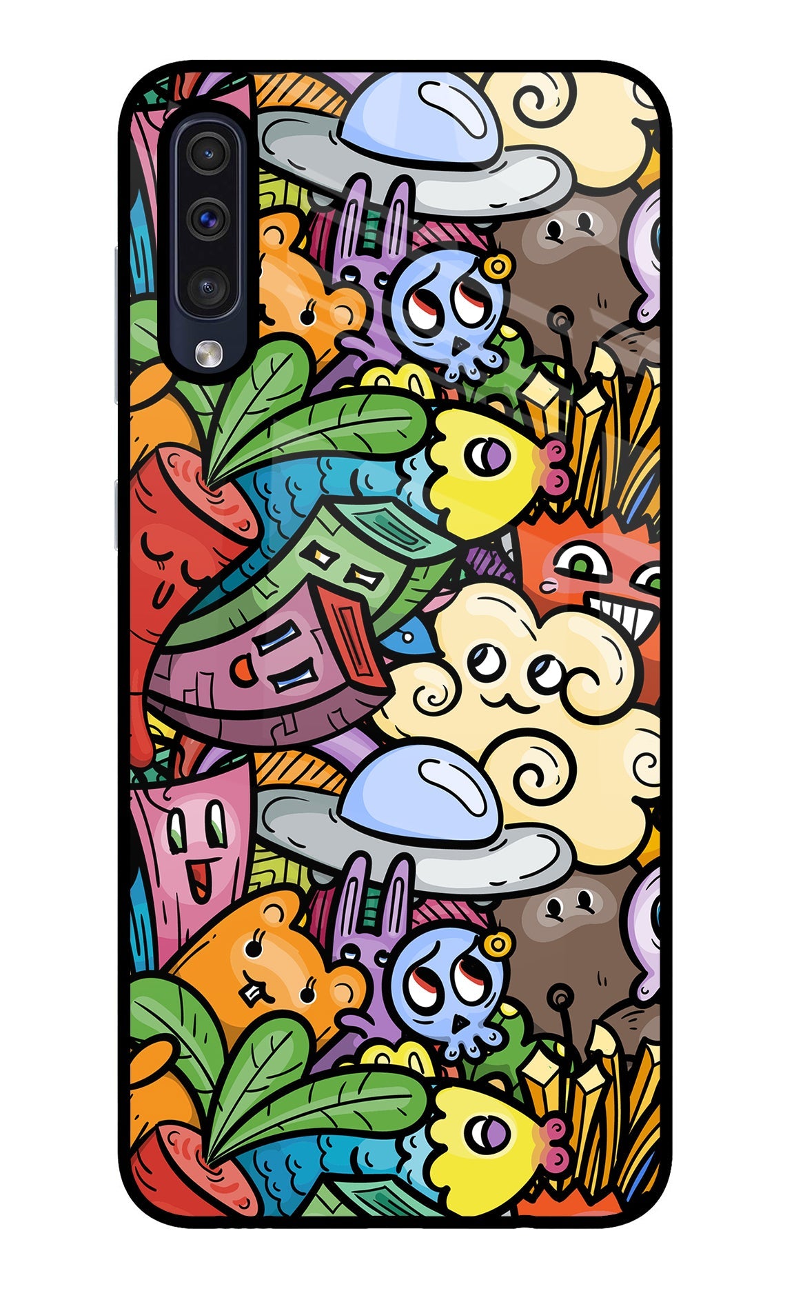 Veggie Doodle Samsung A50/A50s/A30s Glass Case