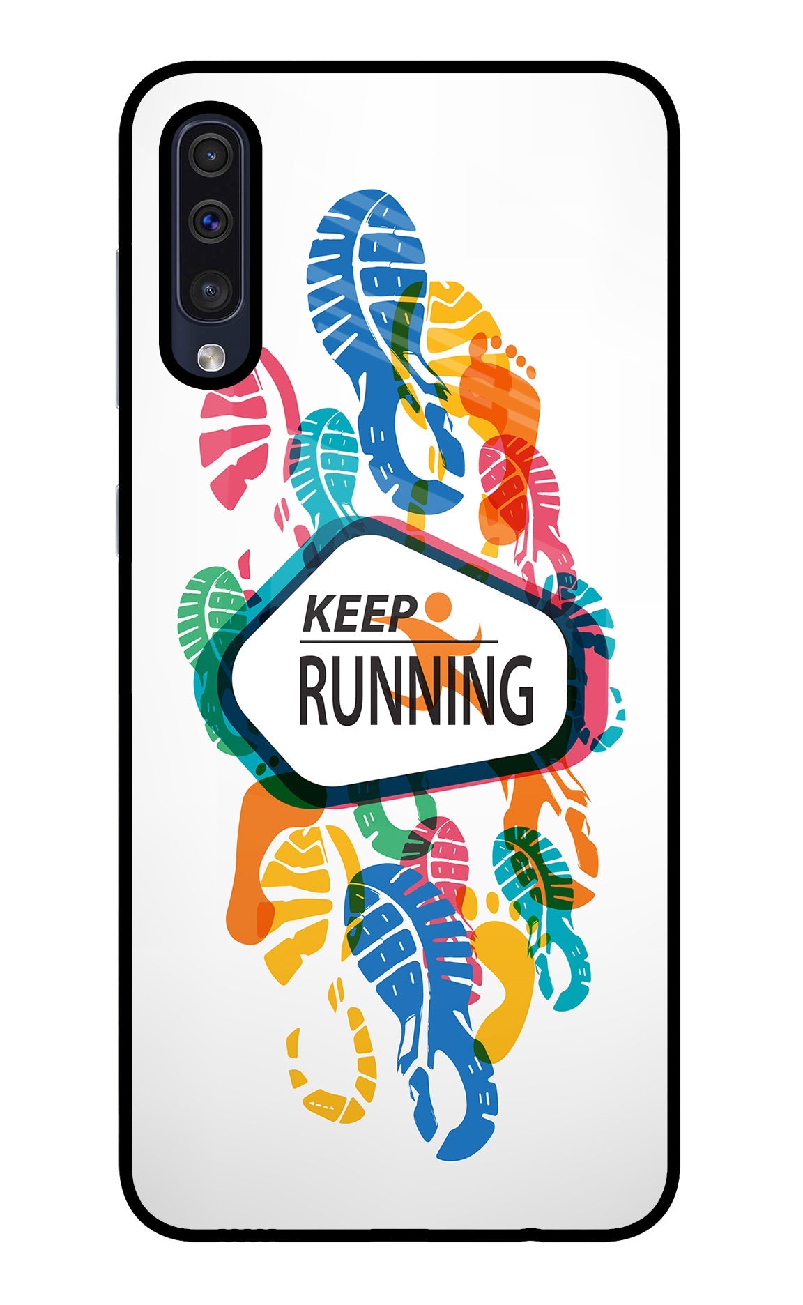 Keep Running Samsung A50/A50s/A30s Glass Case