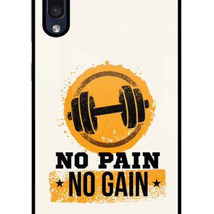 No Pain No Gain Samsung A50/A50s/A30s Glass Case Back Cover by Casekaro