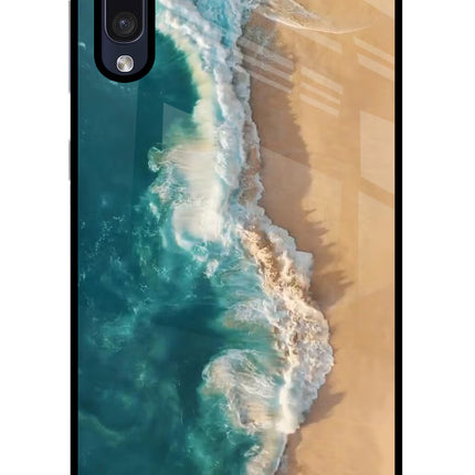 Ocean Beach Samsung A50/A50s/A30s Glass Case Back Cover by Casekaro