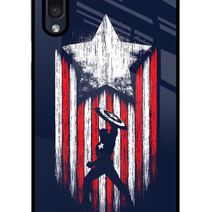 Captain America Marvel Art Samsung A50/A50s/A30s Glass Case Back Cover by Casekaro