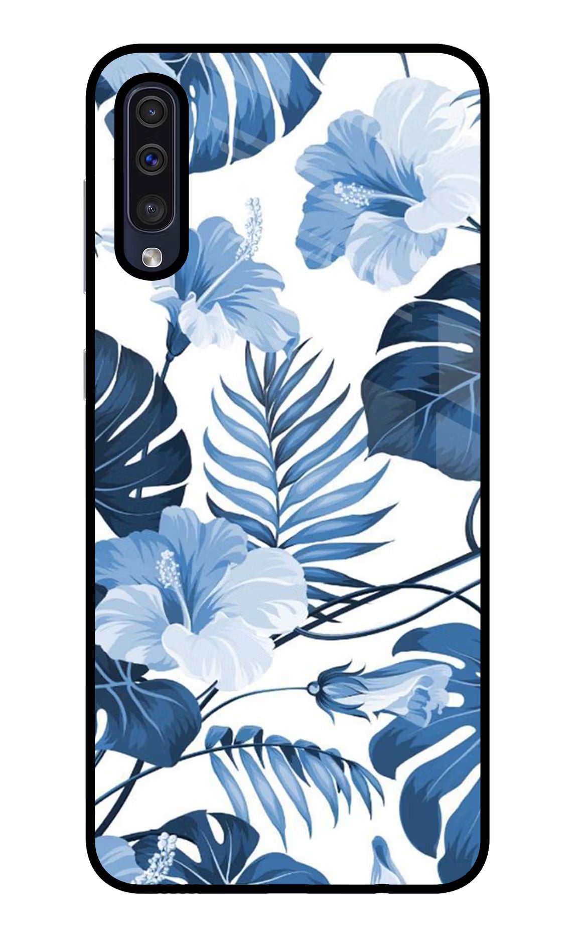 Fabric Art Samsung A50/A50s/A30s Glass Case Back Cover by Casekaro