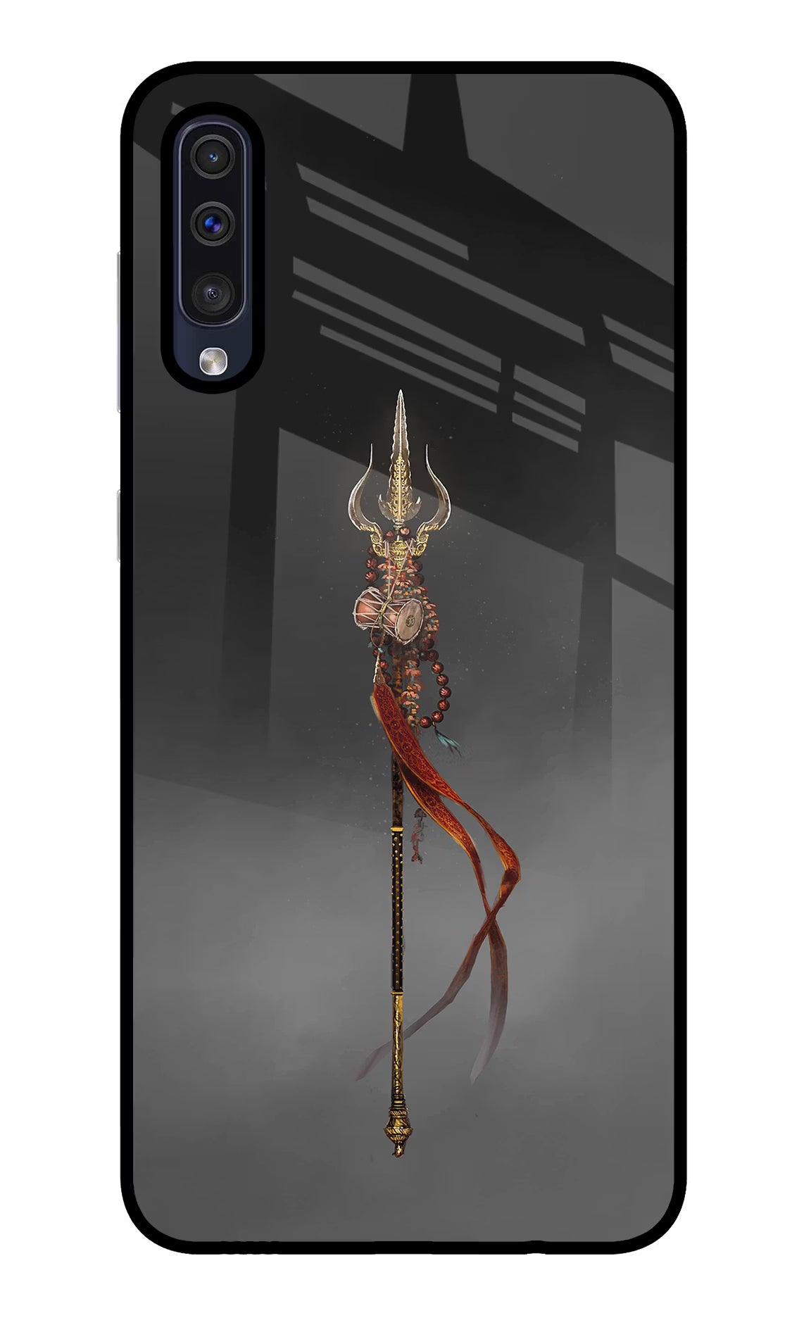 Shiv Trishul Samsung A50/A50s/A30s Glass Case Back Cover by Casekaro