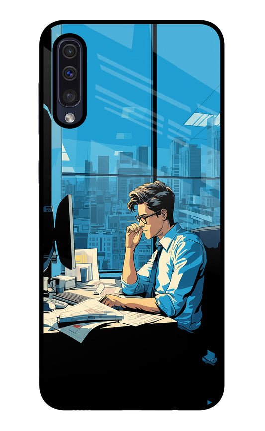 Focused Hustler (AI Generated) Samsung A50/A50s/A30s Glass Case