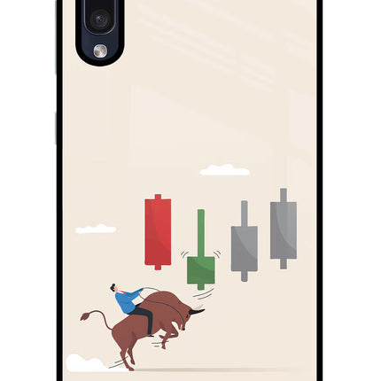 Bull Trading Momentum Samsung A50/A50s/A30s Glass Case Back Cover by Casekaro