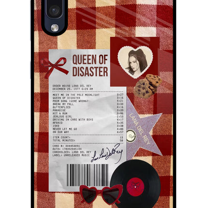 Queen of Disaster Samsung A50/A50s/A30s Glass Case Back Cover by Casekaro