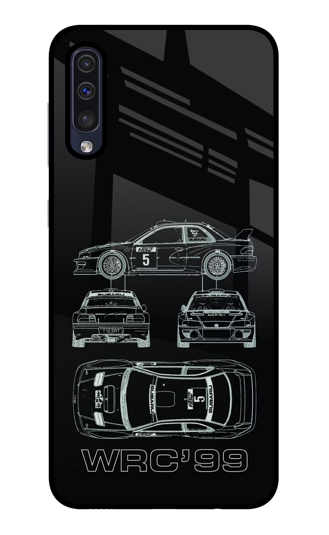 WRC'99 Samsung A50/A50s/A30s Glass Case Back Cover by Casekaro