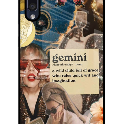 Gemini Zodiac Samsung A50/A50s/A30s Glass Case Back Cover by Casekaro
