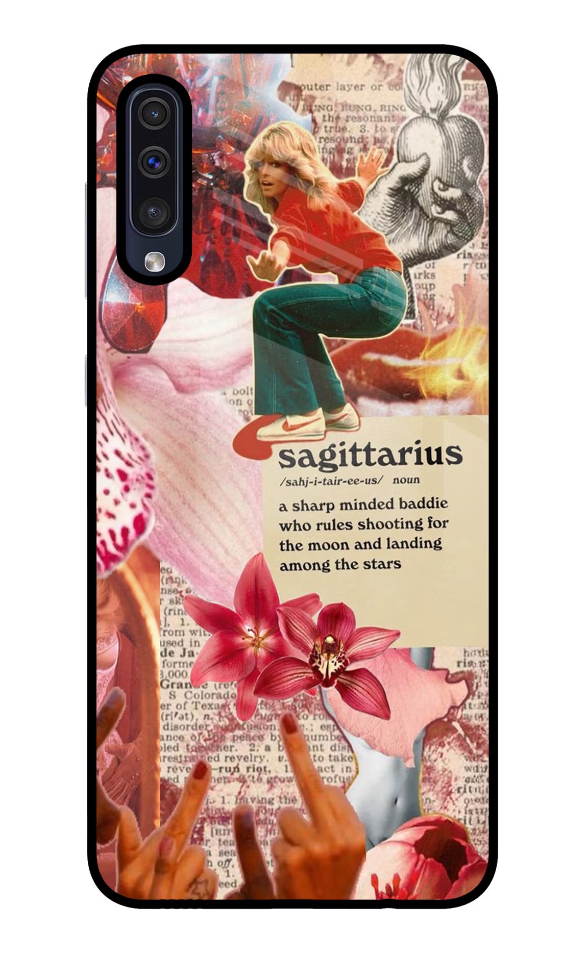 Sagittarius Zodiac Samsung A50/A50s/A30s Glass Case Back Cover by Casekaro