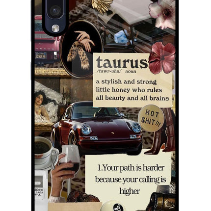 Taurus Zodiac Samsung A50/A50s/A30s Glass Case Back Cover by Casekaro