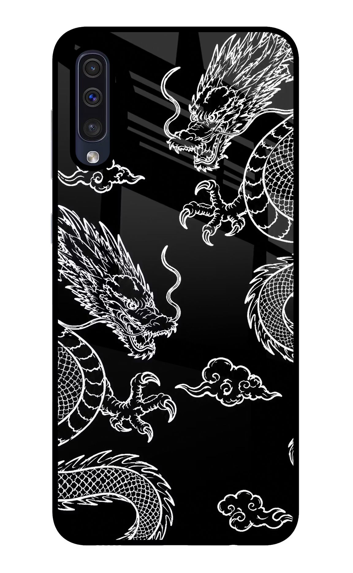 Twin Dragons Samsung A50/A50s/A30s Glass Case