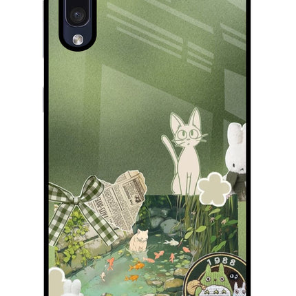 Aesthetic anime Samsung A50/A50s/A30s Glass Case Back Cover by Casekaro