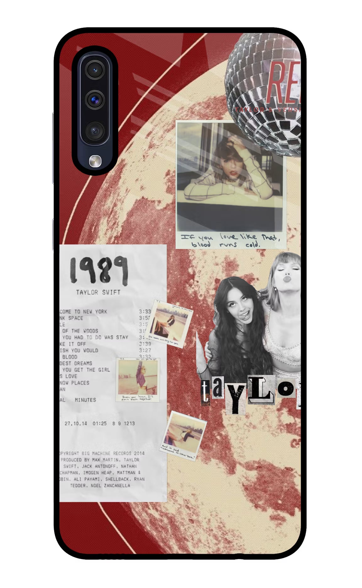 Taylor Swift Samsung A50/A50s/A30s Glass Case