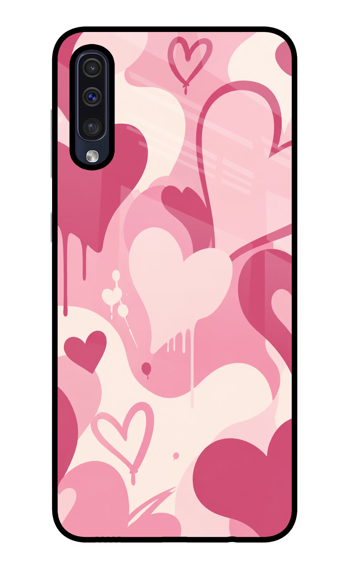Hearty case Samsung A50/A50s/A30s Glass Case Back Cover by Casekaro