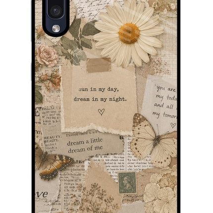 Vintage case Samsung A50/A50s/A30s Glass Case Back Cover by Casekaro