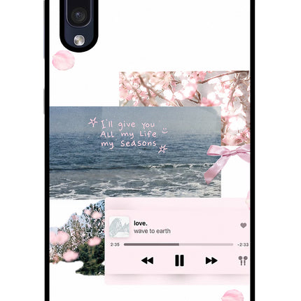 Wave to earth Samsung A50/A50s/A30s Glass Case Back Cover by Casekaro