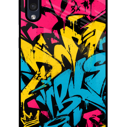 Graffiti Vibe Samsung A50/A50s/A30s Glass Case Back Cover by Casekaro