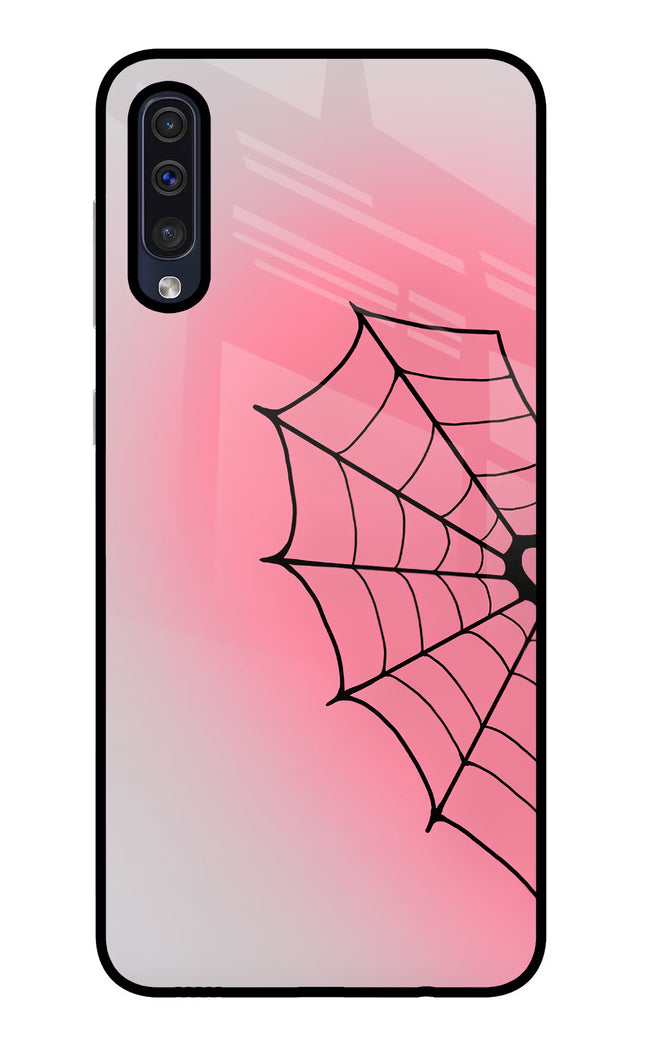 Pink Web Samsung A50/A50s/A30s Glass Case